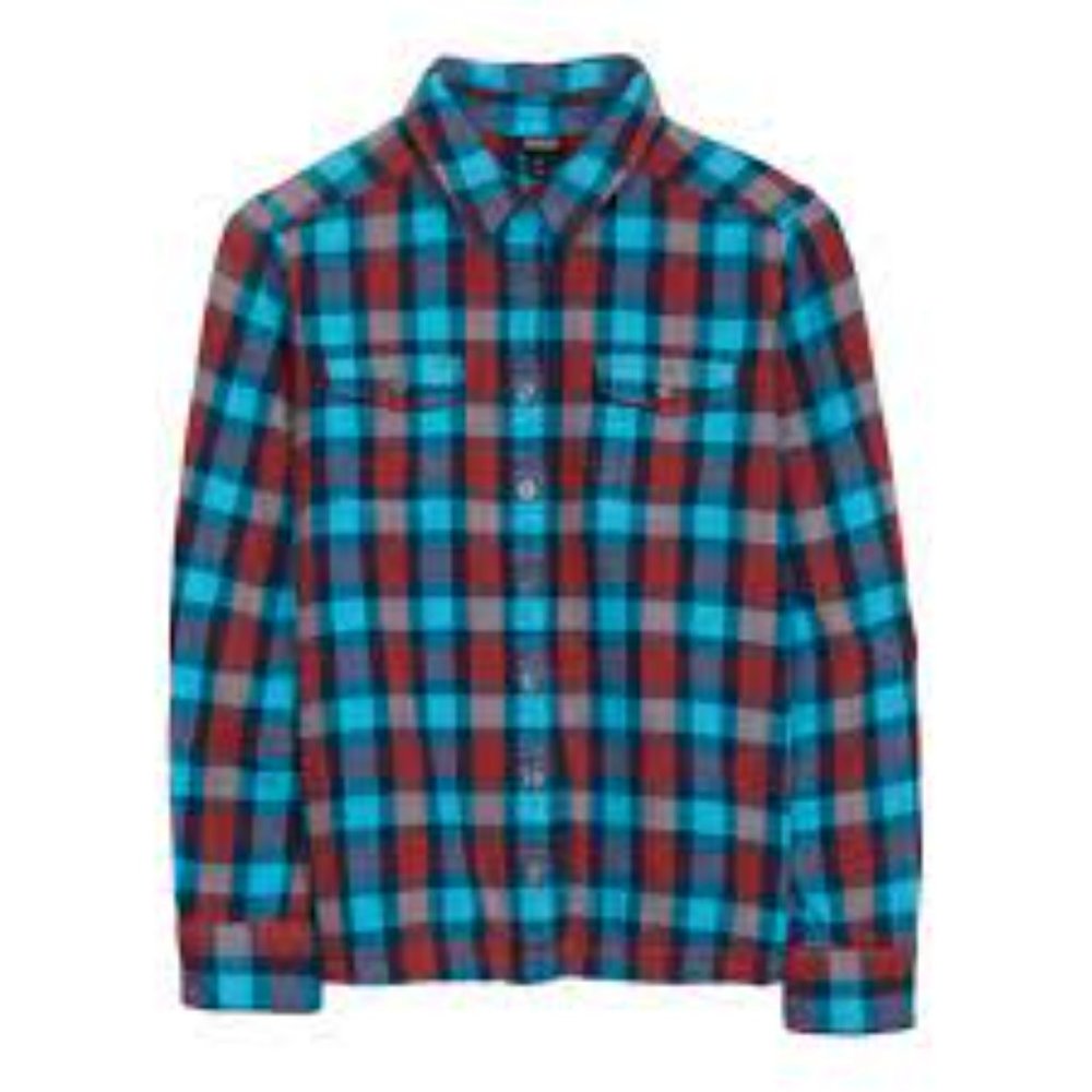 Patagonia fitted organic cotton flannel button up sz4